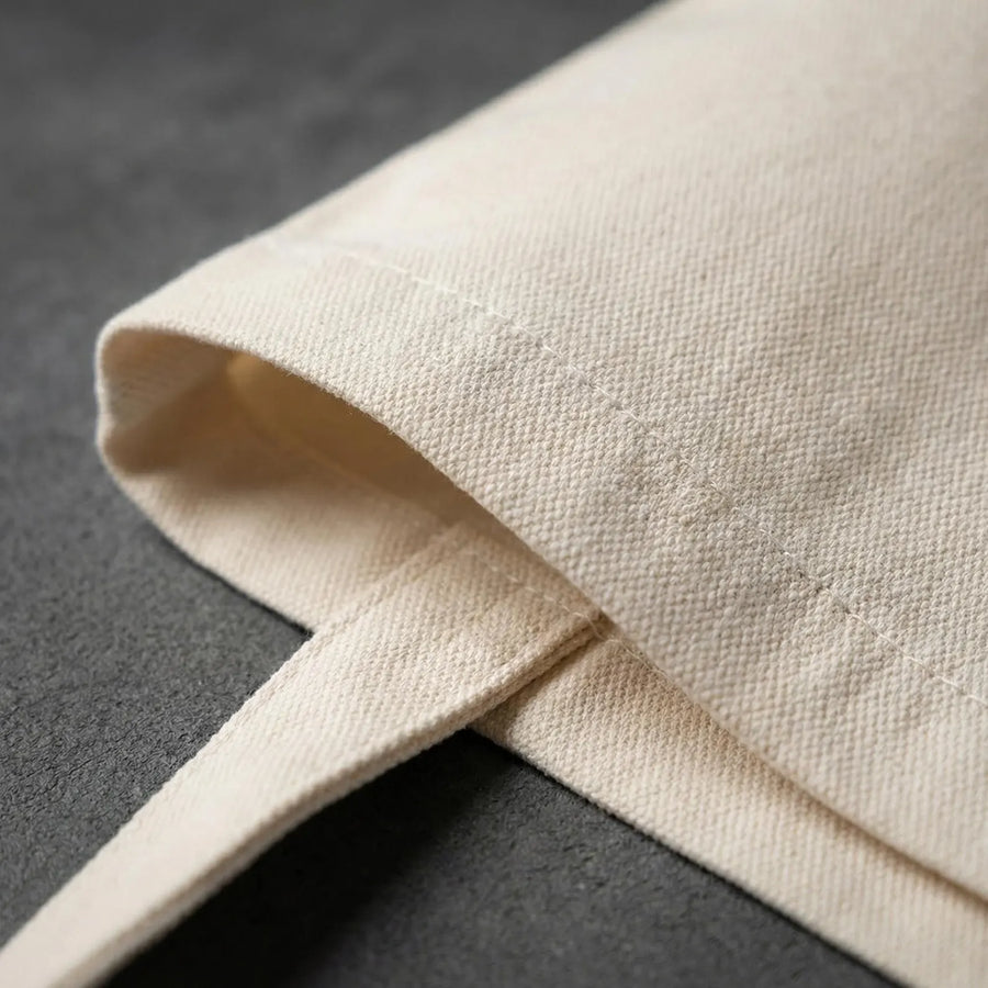 Coutures renforcées d'un Tote en coton naturel